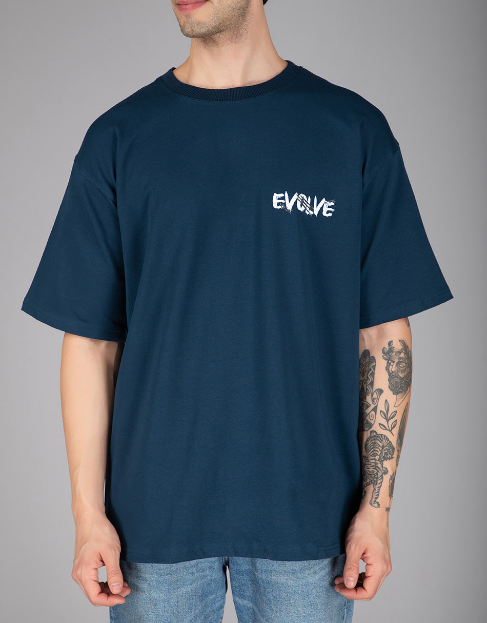 Navy Blue Evolve Oversized T-shirt