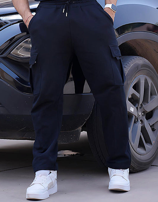 Black Oversized Cargo Jogger