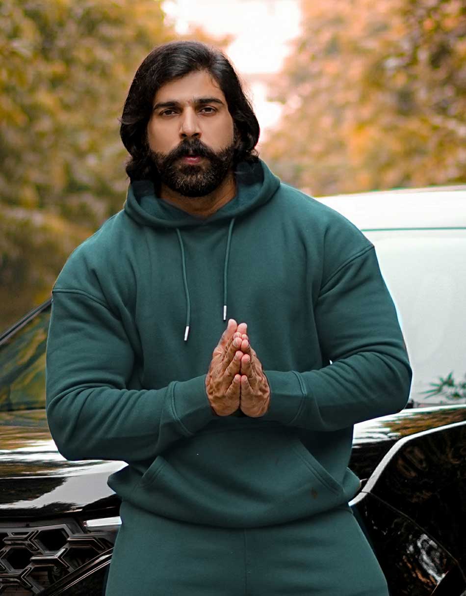 Limited Edition Drop Shoulder Hoodie – Bottle Green