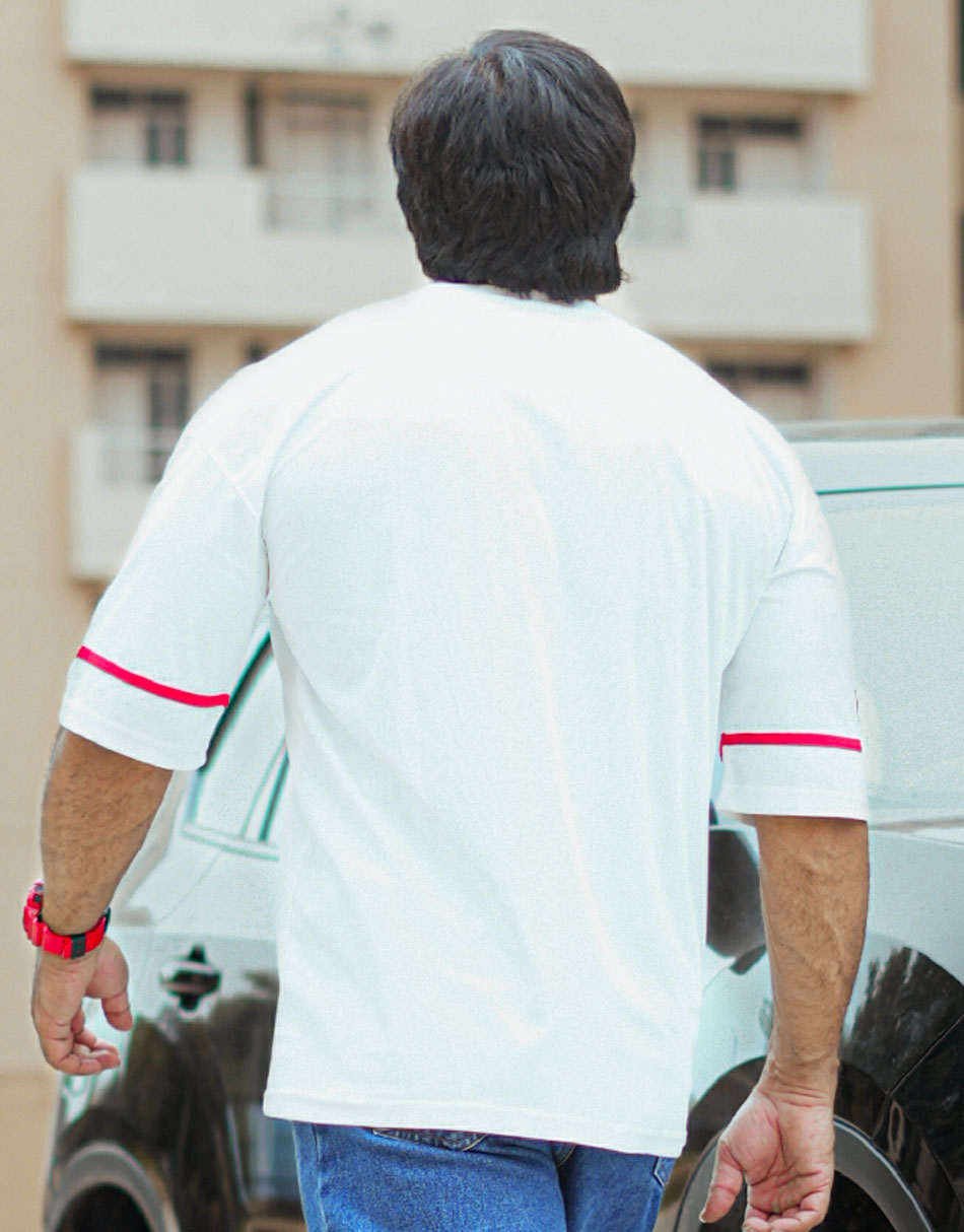 Retro Indians White Oversized Tshirt