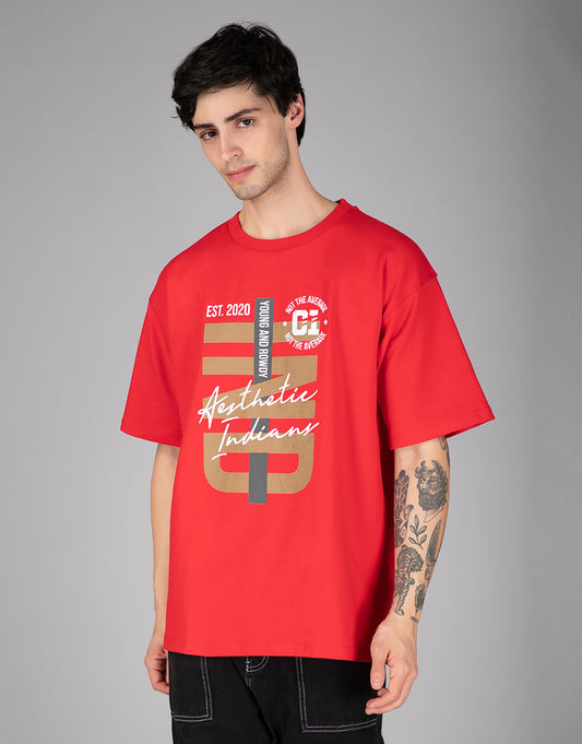 Red Indians Young and Rowdy Oversized T-Shirt