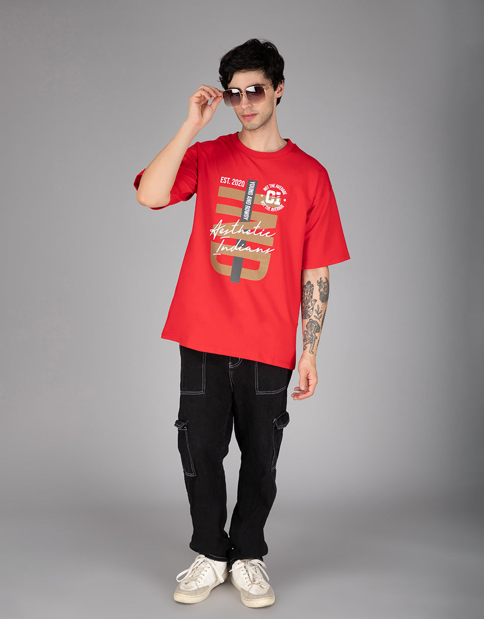 Red Indians Young and Rowdy Oversized T-Shirt