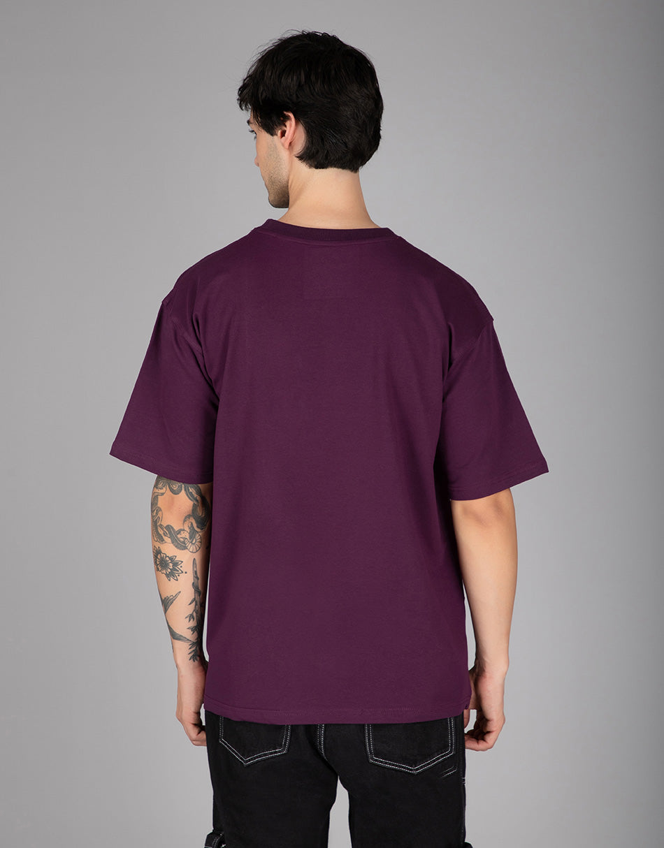 Purple Young and Rowdy Oversized T-Shirt