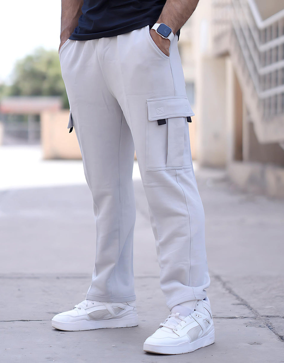 Grey Oversized Cargo Jogger