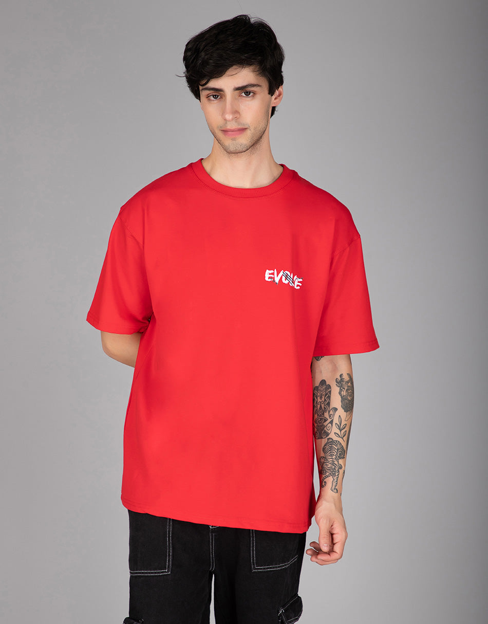 Red Evolve Oversized T-shirt