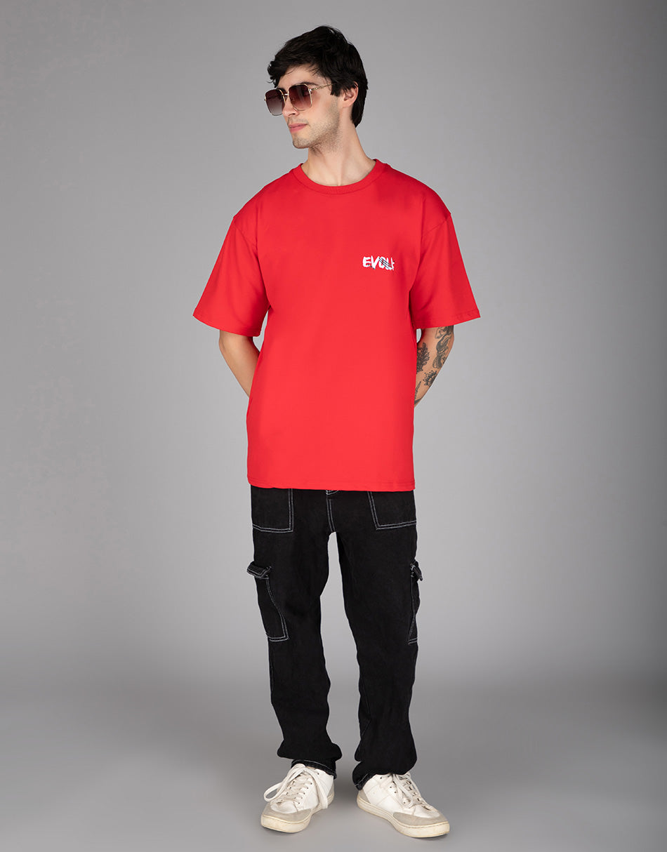 Red Evolve Oversized T-shirt