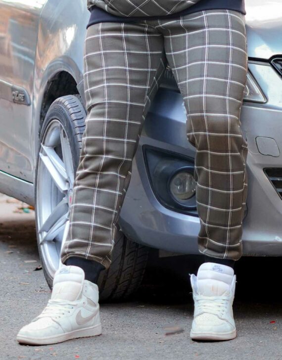 Green Check Jogger