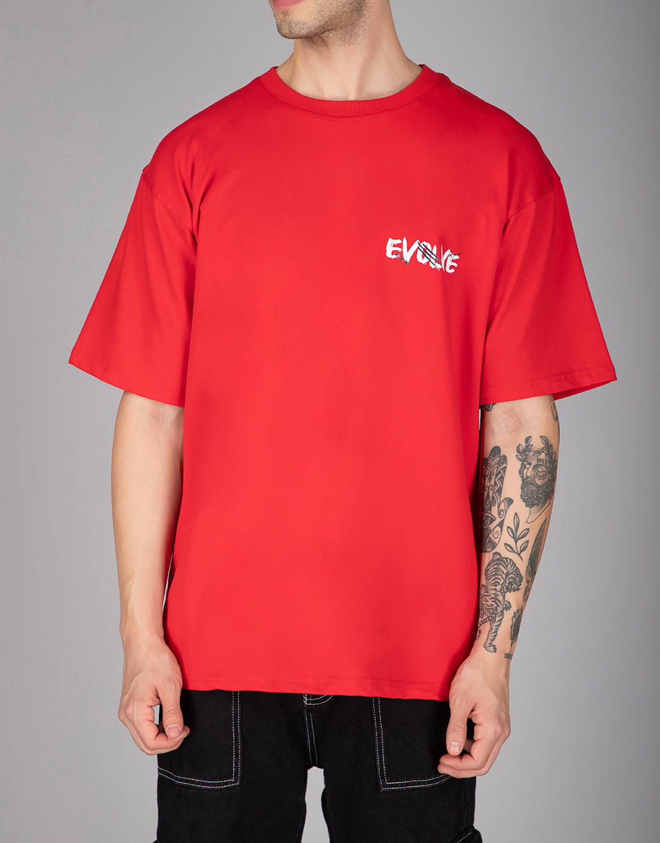 Red Evolve Oversized T-shirt