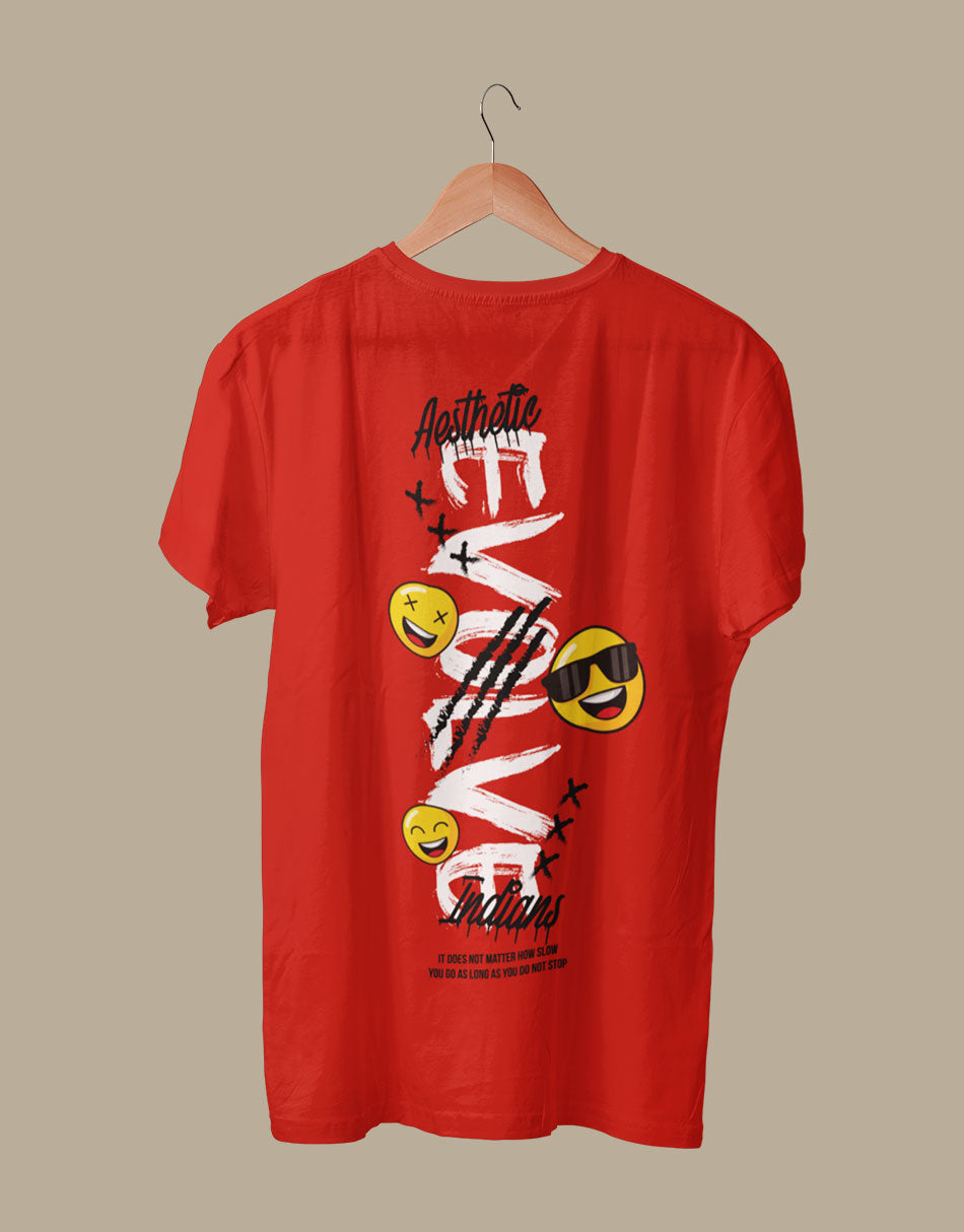 Red Evolve Oversized T-shirt