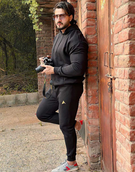 Hoodie Jogger Co Ord Set – Black