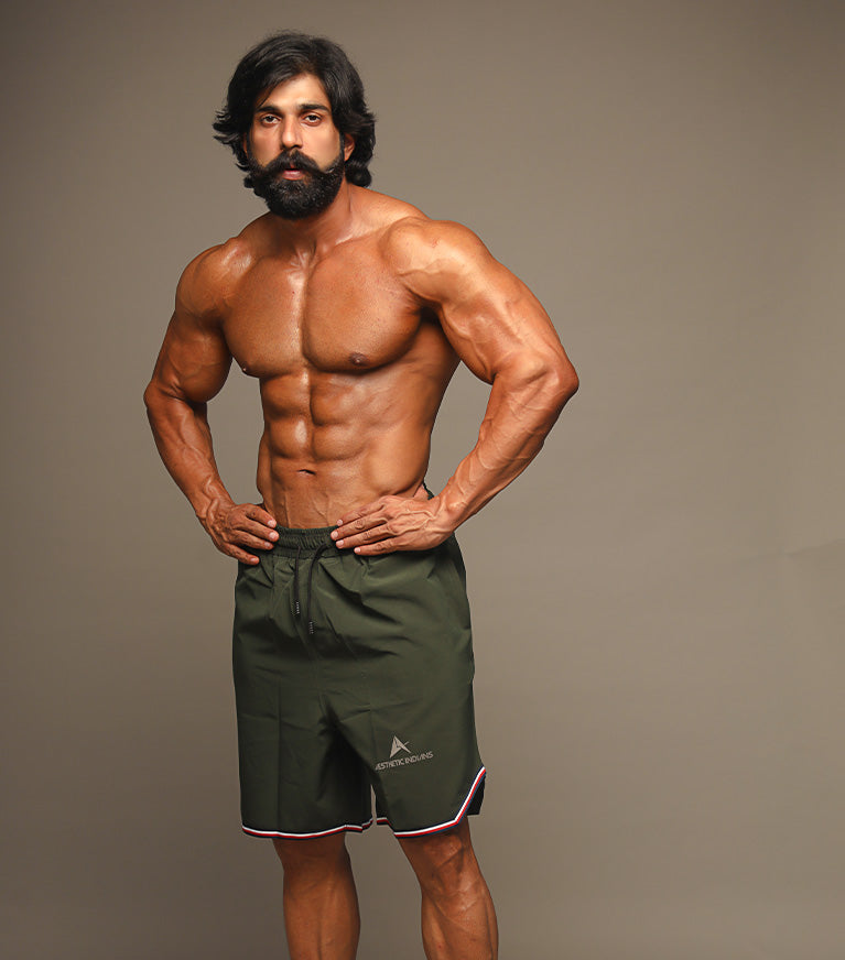 Men’s Olive NS Lycra Shorts