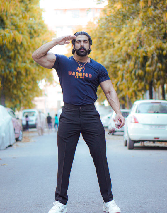 WARRIOR Navy Blue T-Shirt