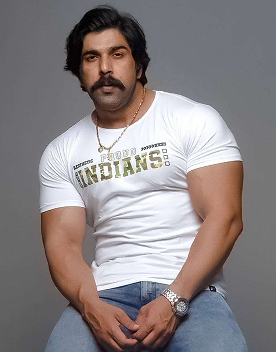 White Proud Indians T-Shirt