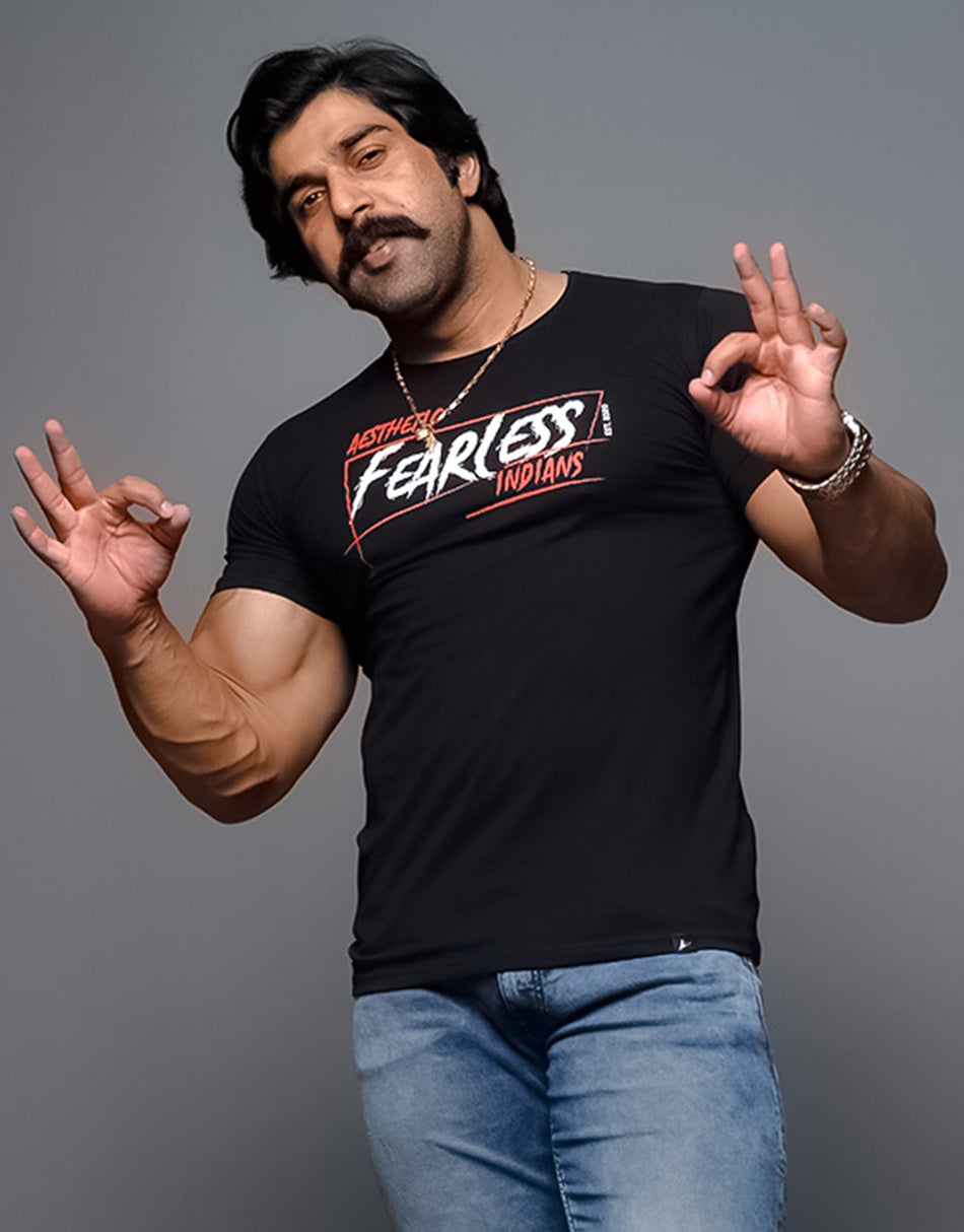 Fearless Indians T-shirt – Black