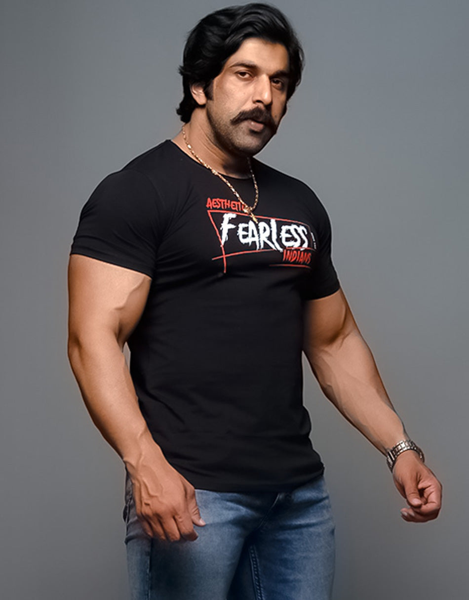 Fearless Indians T-shirt – Black