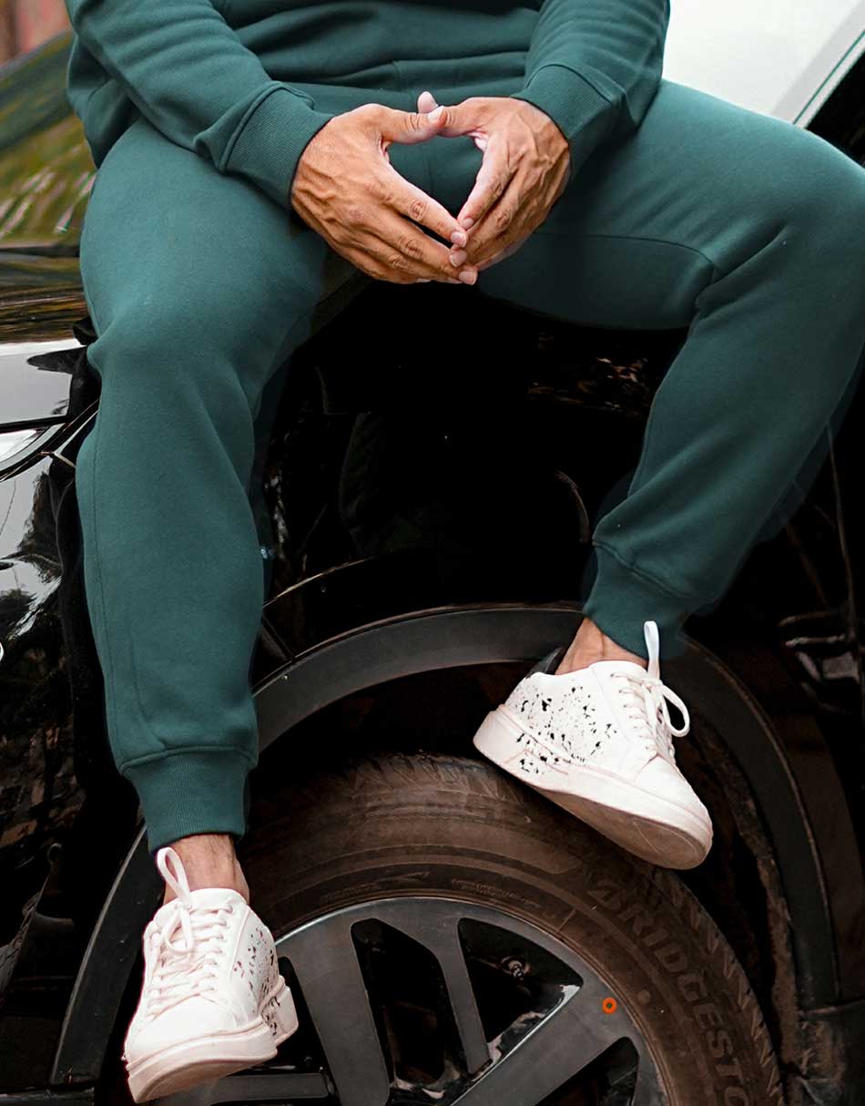 Aesthetic Indians Men’s Jogger for Winter - Teal Blue