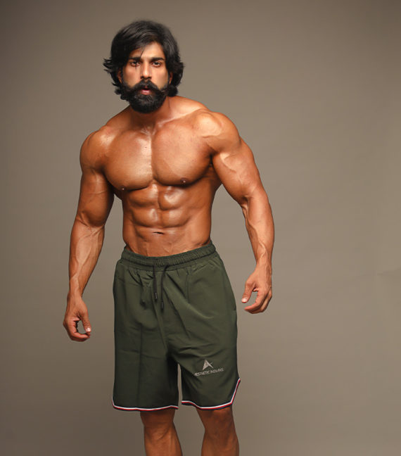 Men’s Olive NS Lycra Shorts