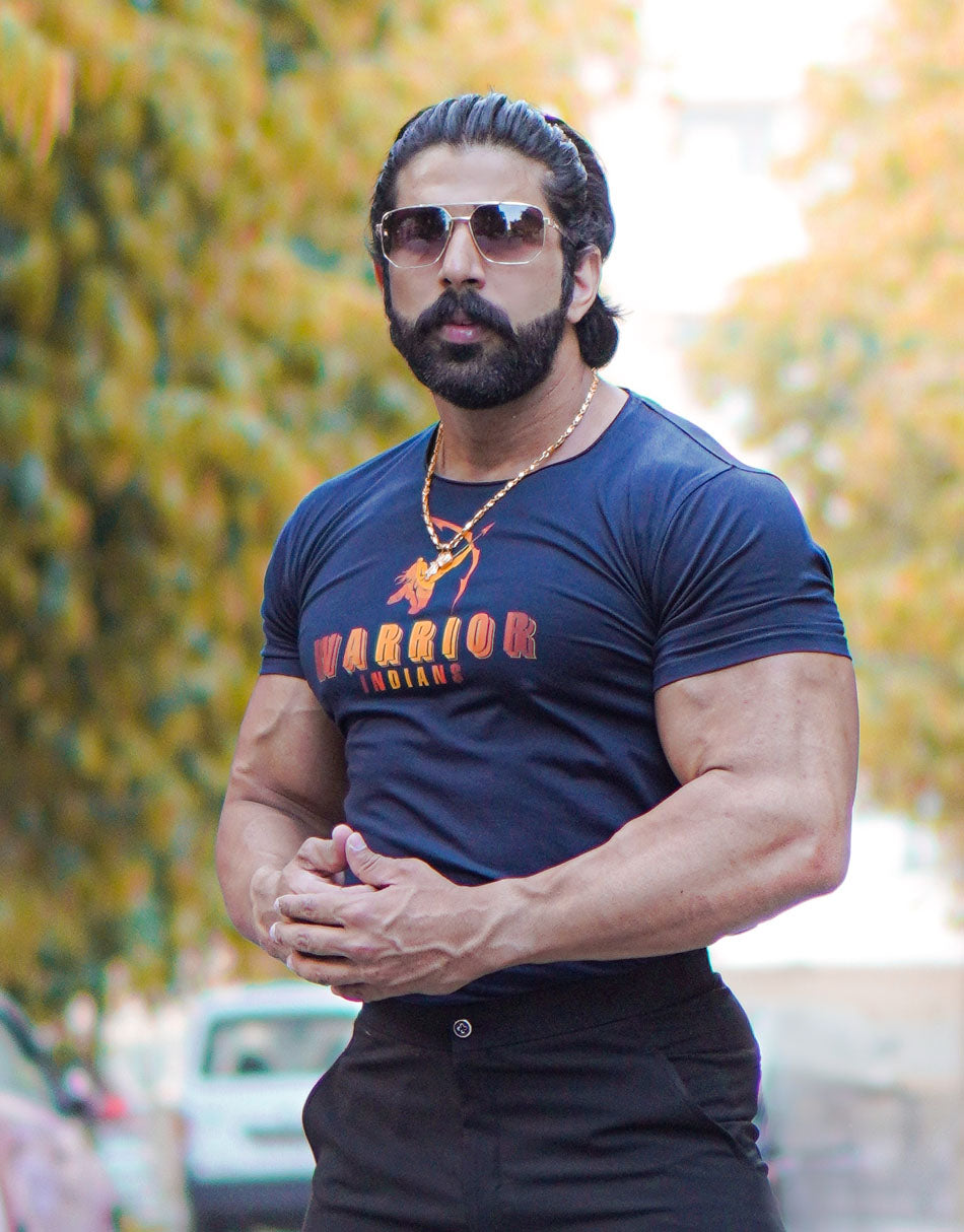WARRIOR Navy Blue T-Shirt