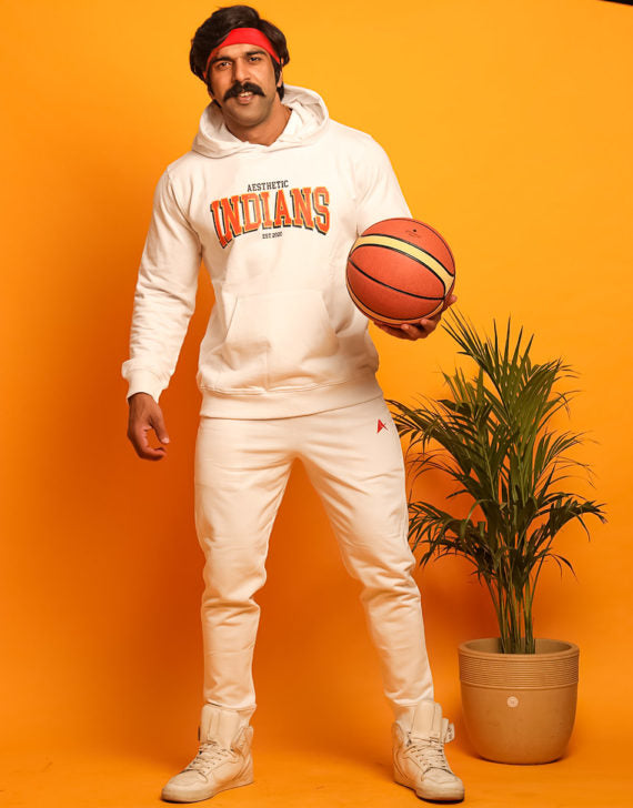 Indians White Jogger