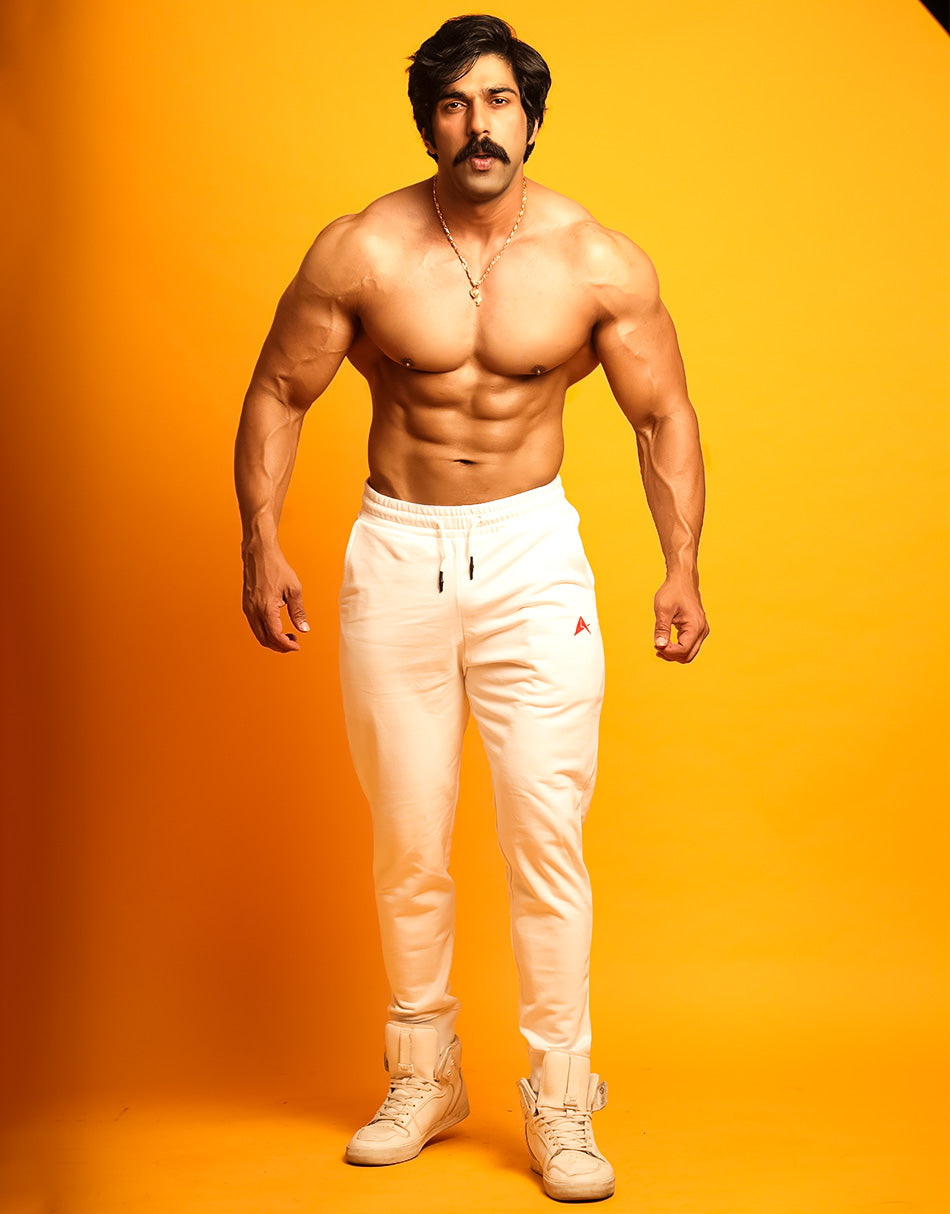 Indians White Jogger