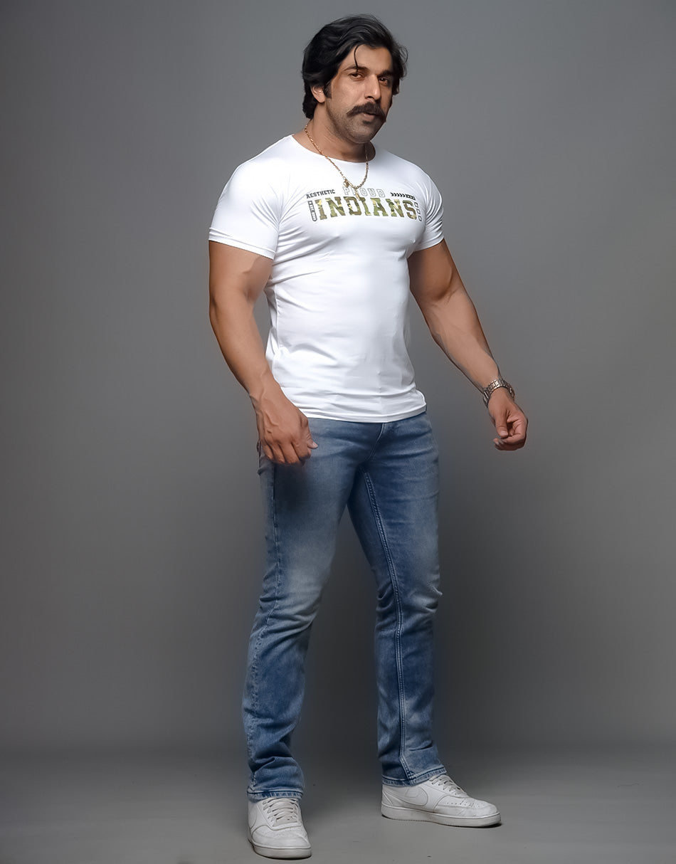 White Proud Indians T-Shirt