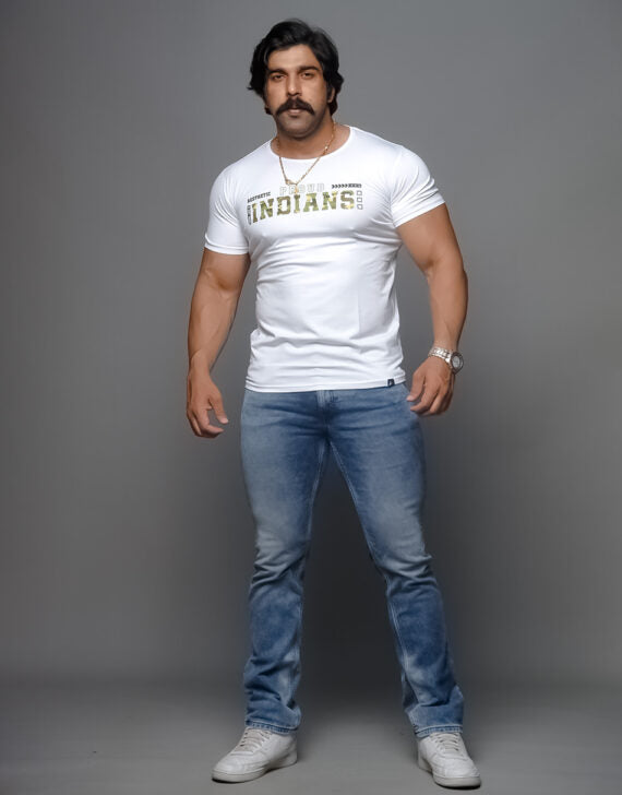 White Proud Indians T-Shirt