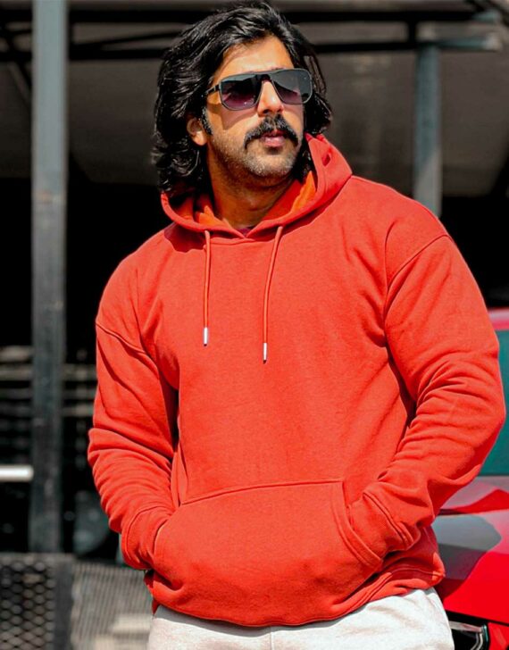 Limited Edition Drop Shoulder Hoodie – Rust