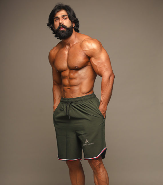 Men’s Olive NS Lycra Shorts
