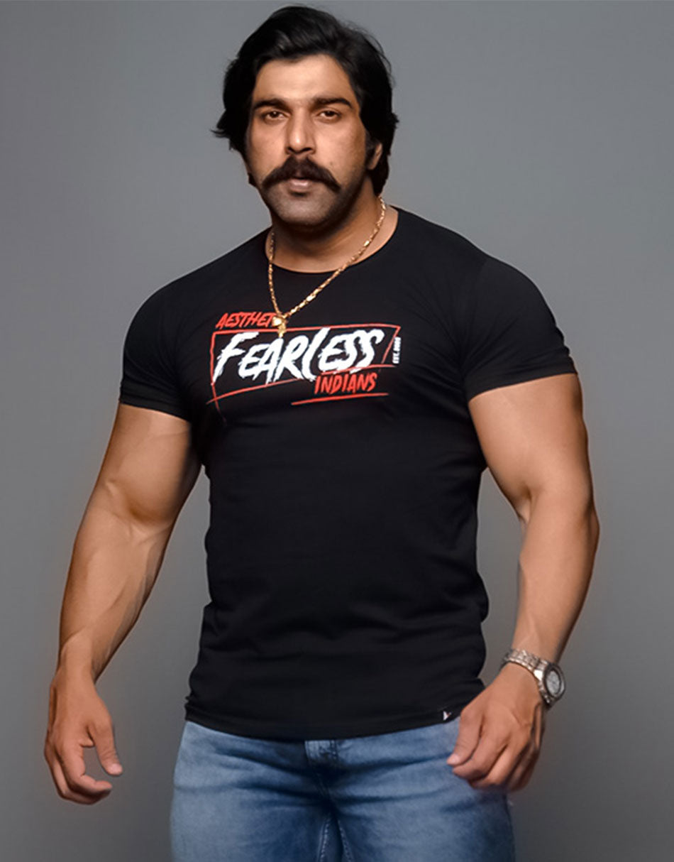Fearless Indians T-shirt – Black
