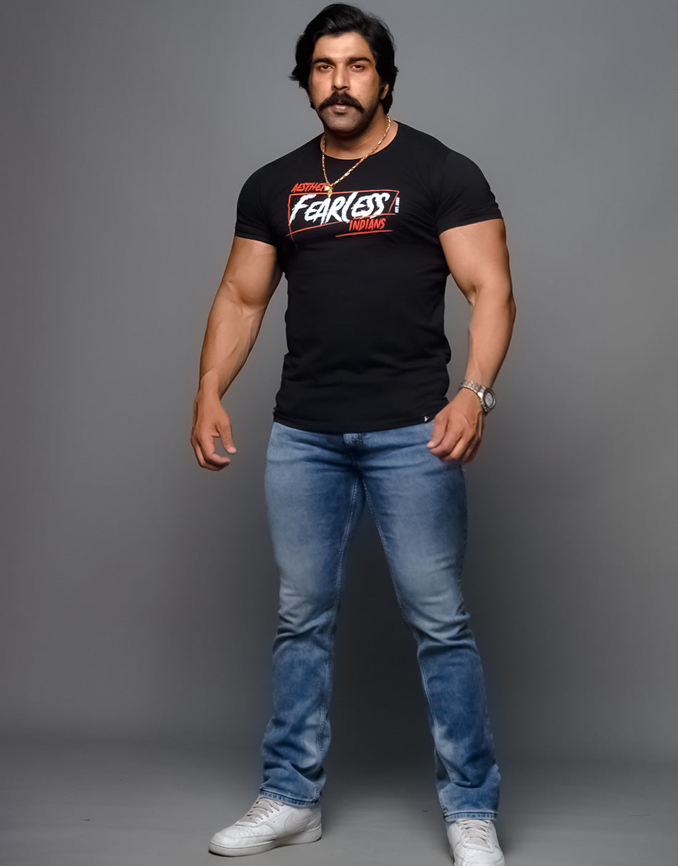 Fearless Indians T-shirt – Black