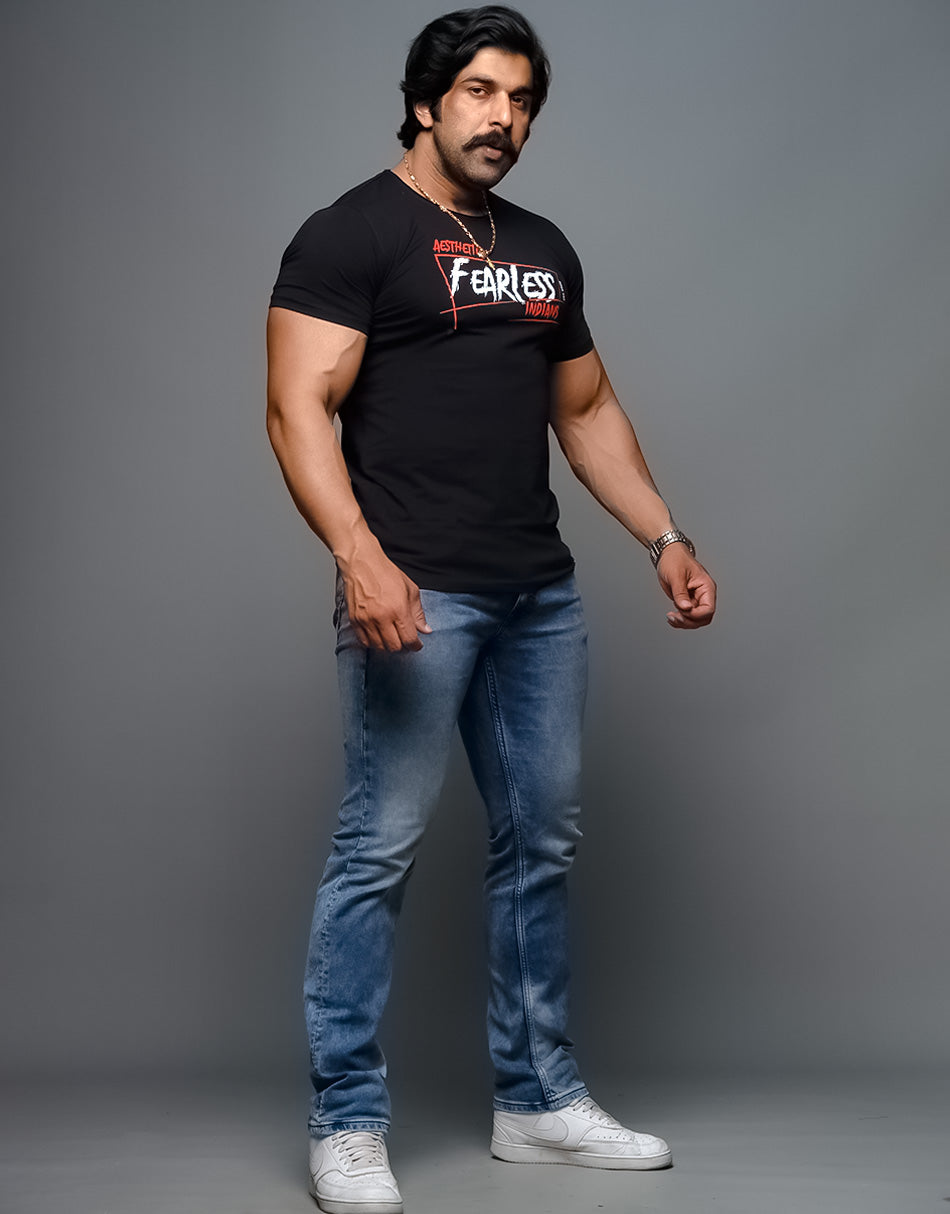 Fearless Indians T-shirt – Black