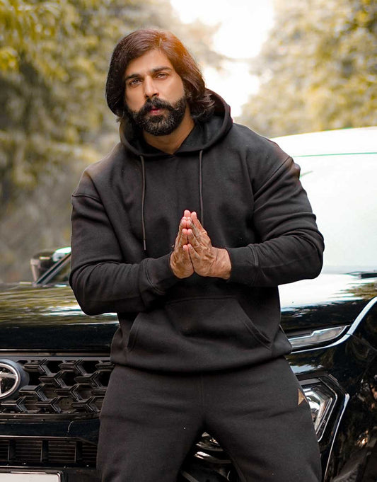 Limited Edition Drop Shoulder Hoodie – Black