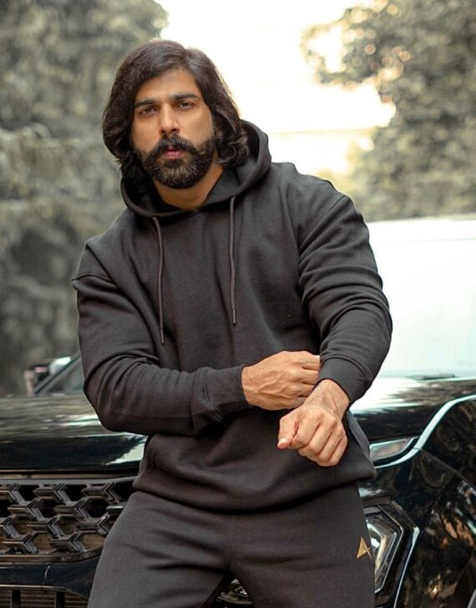 Limited Edition Drop Shoulder Hoodie – Black