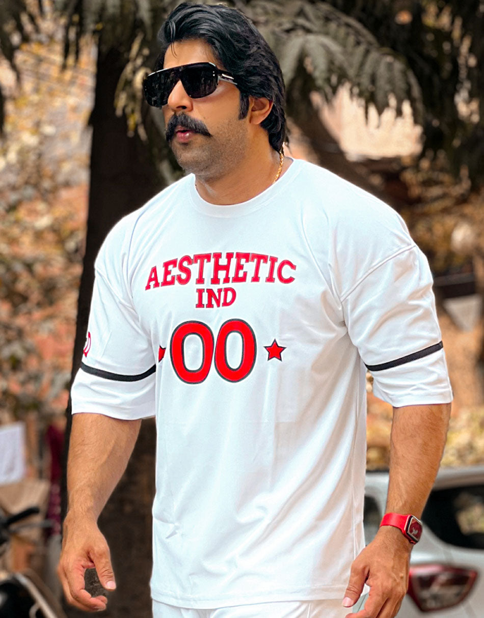 Aesthetic IND 00 White Oversized Tshirt