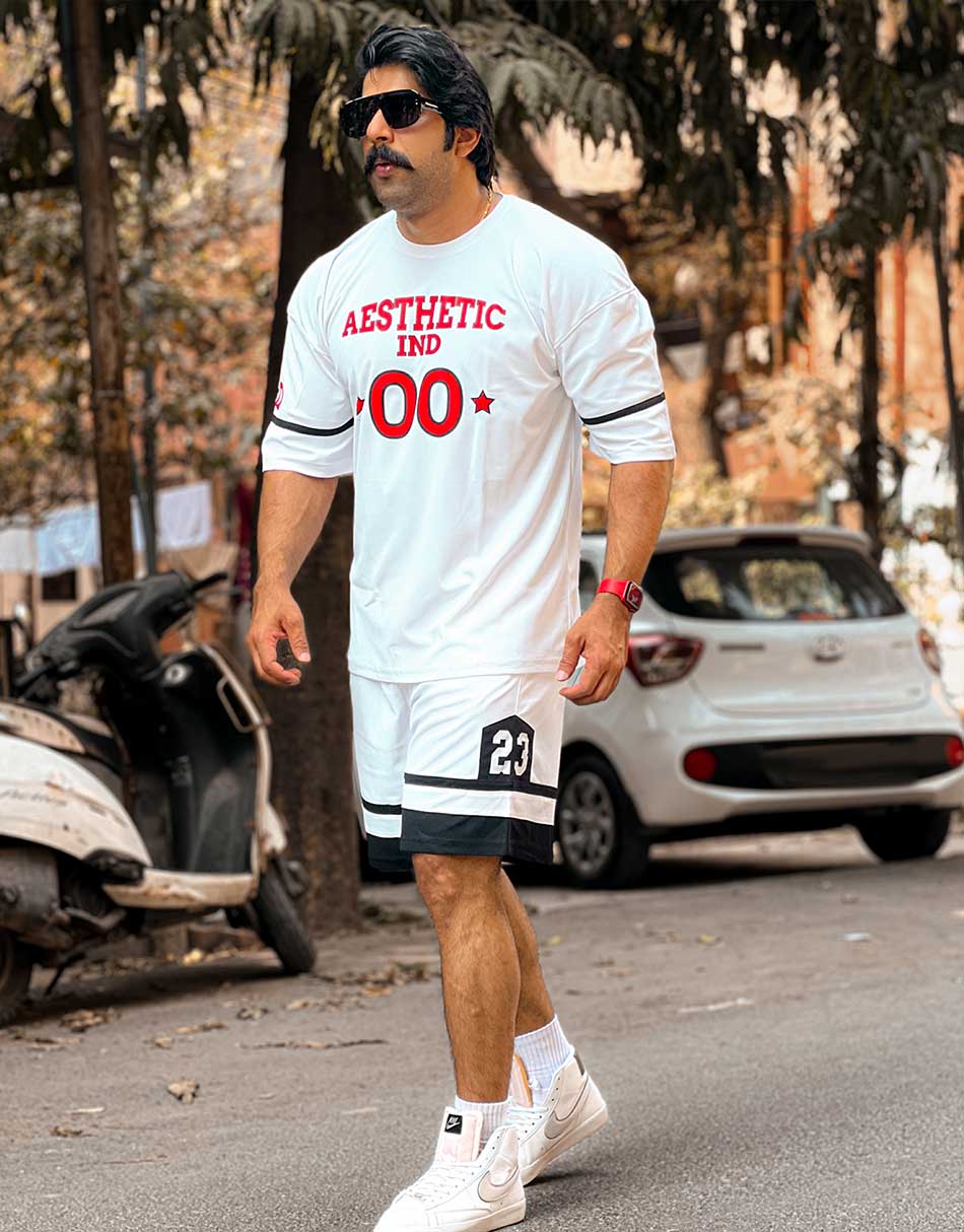 Aesthetic IND 00 White Oversized Tshirt