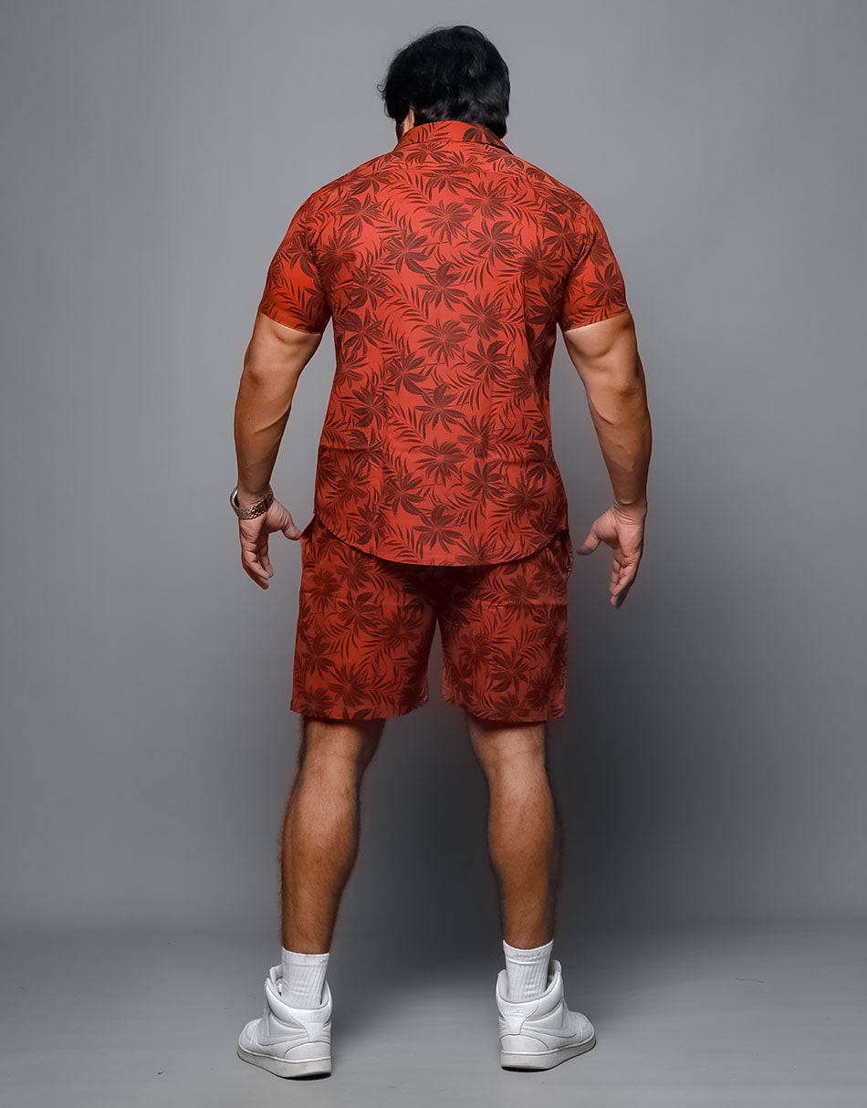 Aesthetic Red Flower Co Ords