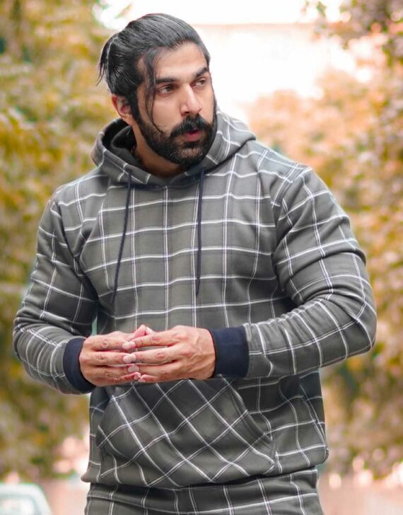 Aesthetic Indians Bonded Check Co Ords Set – Green