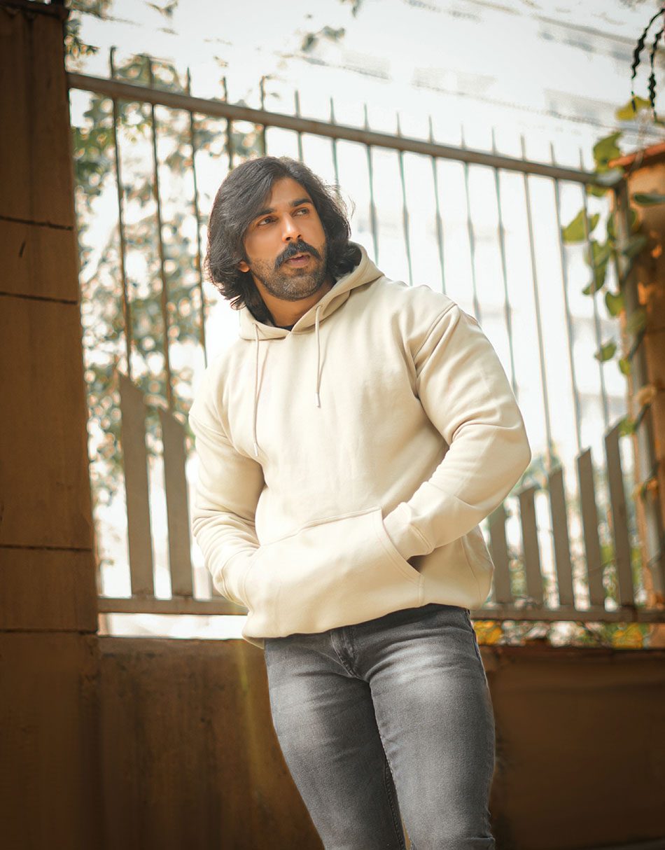 Limited Edition Drop Shoulder Hoodie – Beige