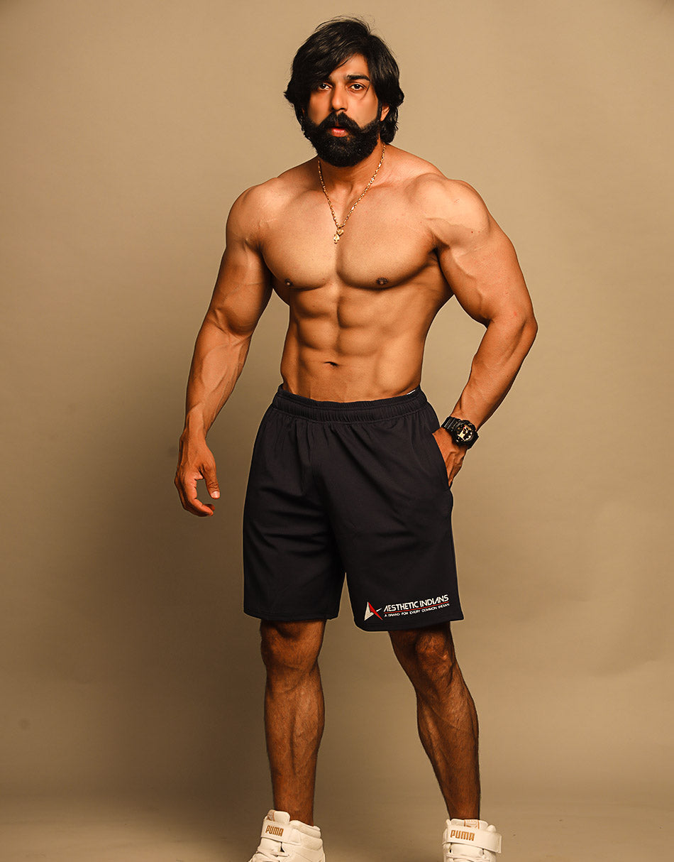 Aesthetic Indians Men’s Navy Blue Shorts