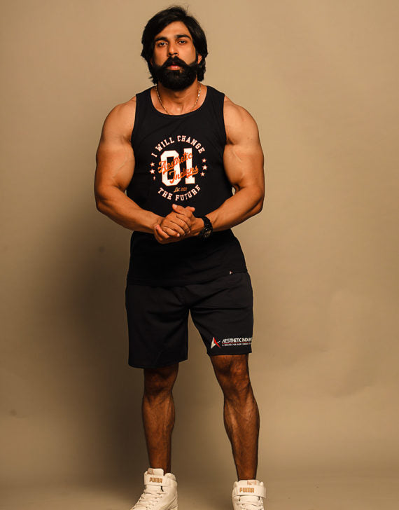Aesthetic Indians Men’s Navy Blue Shorts