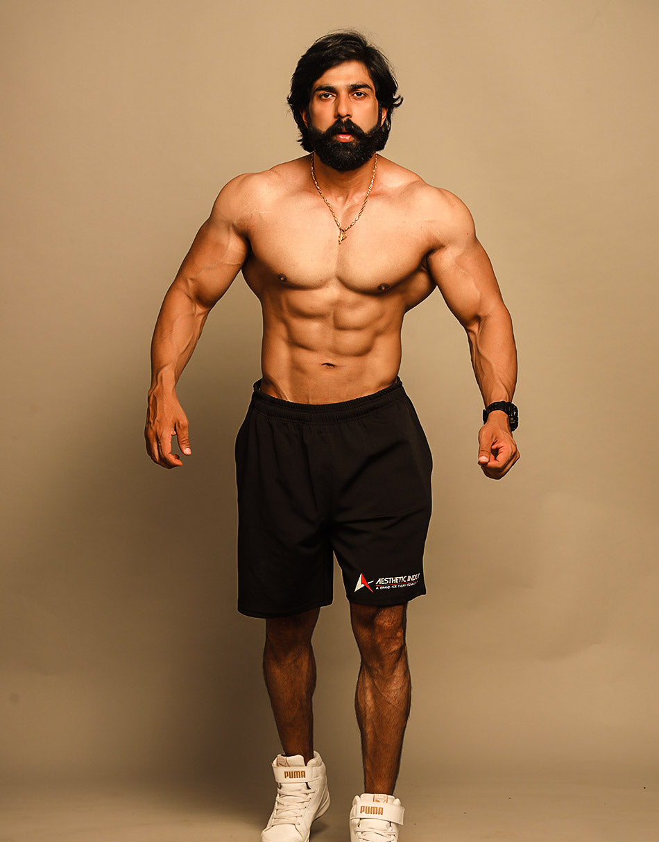 Aesthetic Indians Men’s Black Shorts