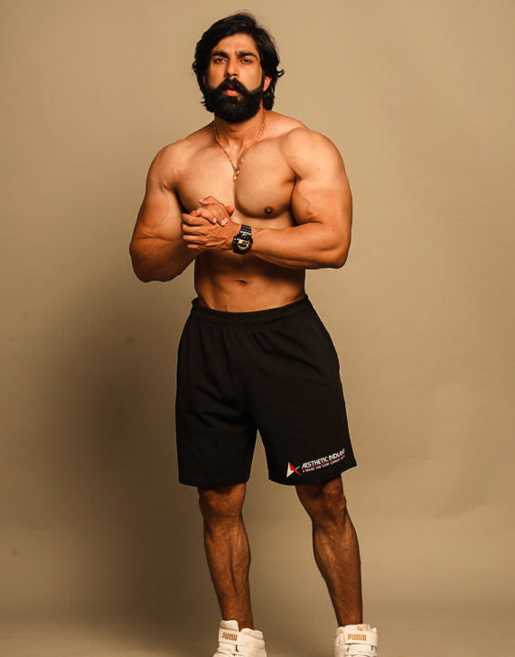 Aesthetic Indians Men’s Black Shorts