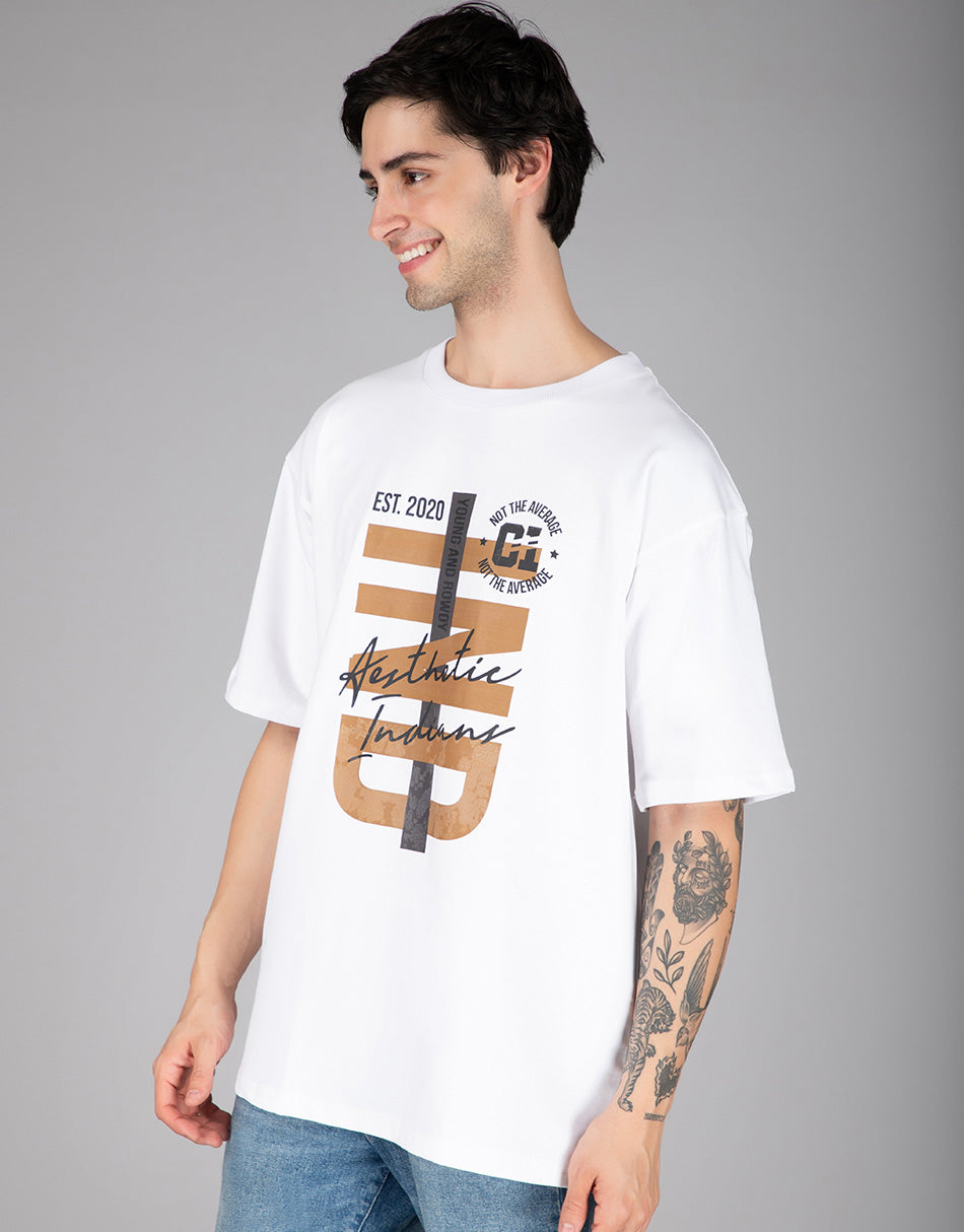 White Indians Young and Rowdy Oversized T-Shirt