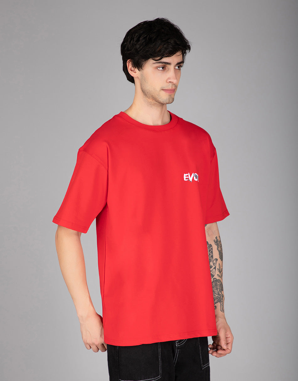 Red Evolve Oversized T-shirt