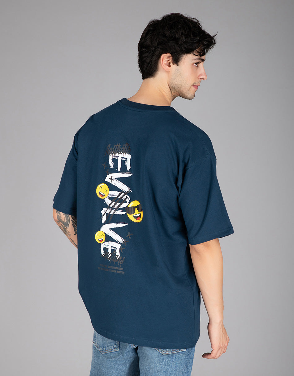 Navy Blue Evolve Oversized T-shirt