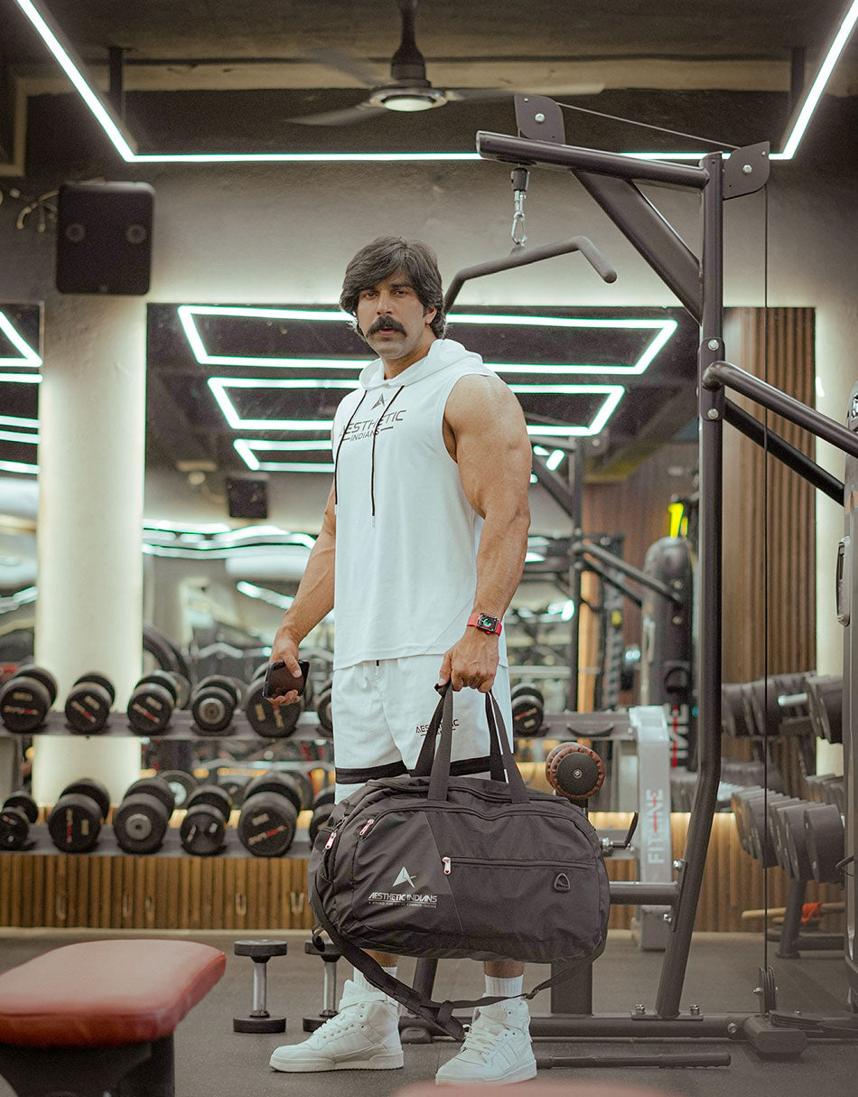 GYM BAG INDIANS – BLACK