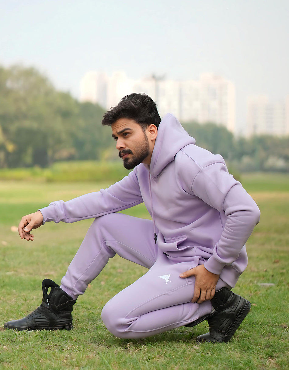 Hoodie Jogger Co Ord Set- Lavender